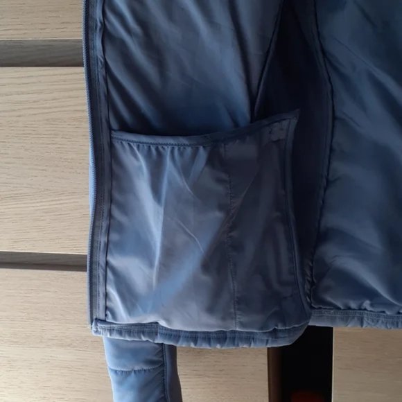 Zella Light Purple / Lilac Puffer Asymmetric Zip Front Jacket Coat Small - Picture 4 of 10